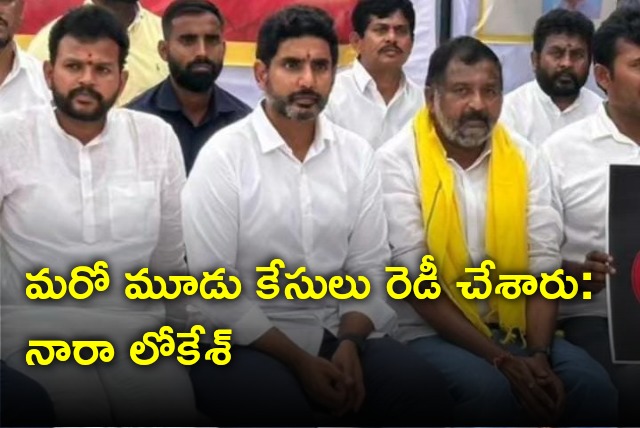 Nara Lokesh talks to media in Delhi