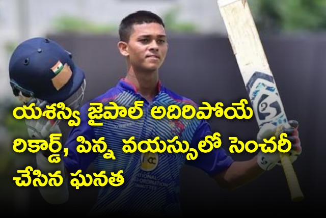 Yashasvi Jaiswal scores a century becoming the nations youngest player to do so in T20i