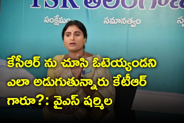 YS Sharmila fires on KTR