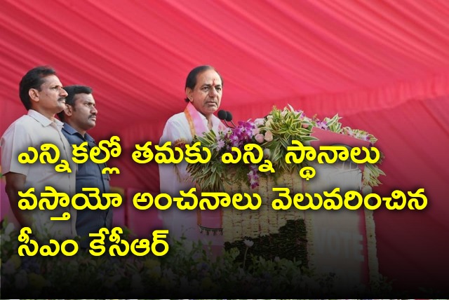 CM KCR says BRS party will win 95 to 105 seats in Assembly Election