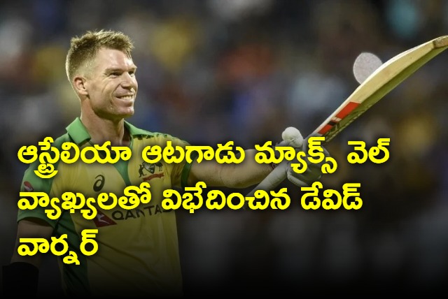 David Warner against to Glenn Maxwell statement