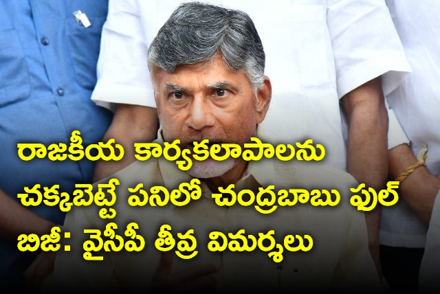 Chandrababu is full busy with politics says YSRCP