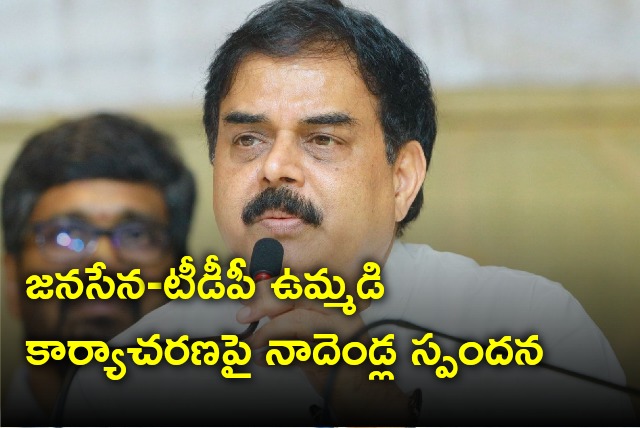 Nadendla Manohar talks to media about Janasena and TDP common agenda 