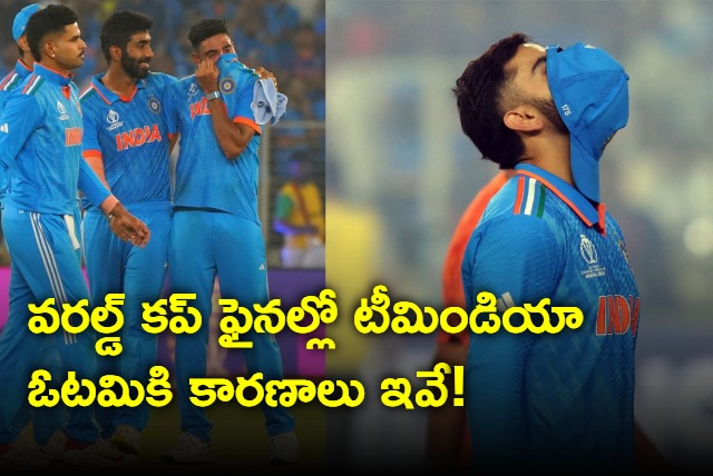 These are the reasons for Team Indias defeat in the World Cup final