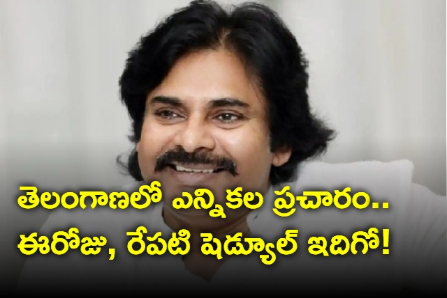 Pawan Kalyan Telangana election campaigning 