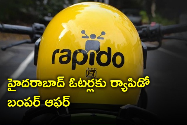 Rapido offers free ride for Hyderabad voters