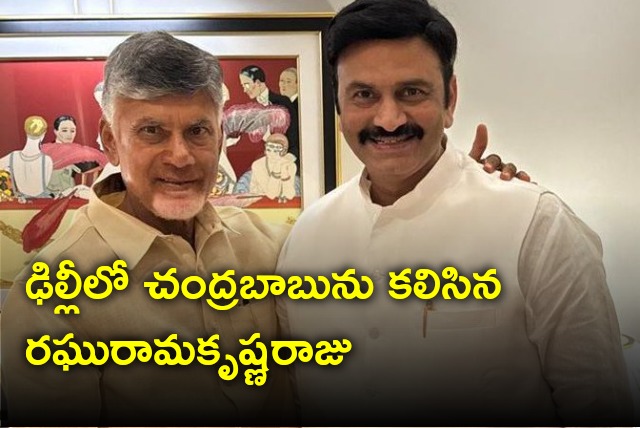 Raghu Rama Krishna Raju met Chandrababu in Delhi