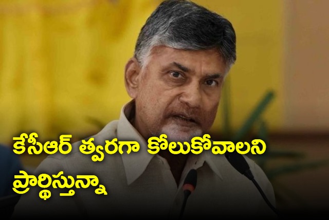 Chandrababu and Nara Lokesh wishes speedy recovery of KCR