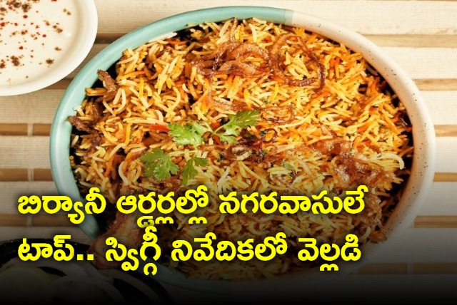 How india swigged this year released Hyderabad tops in biryani orders