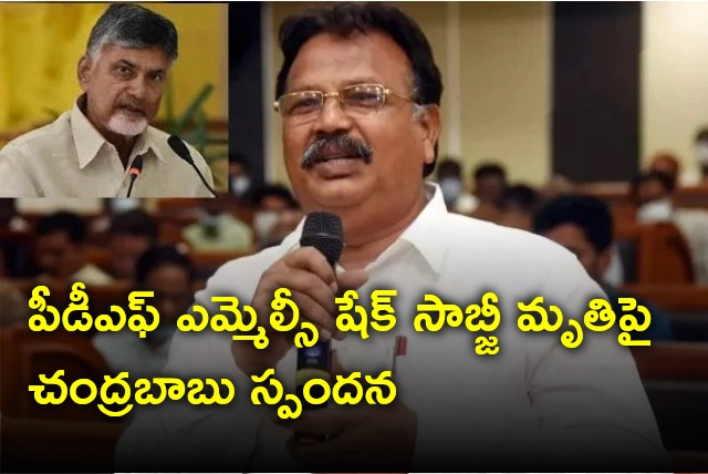 Chandrababu responds on MLC Sheikh Sabjee demise