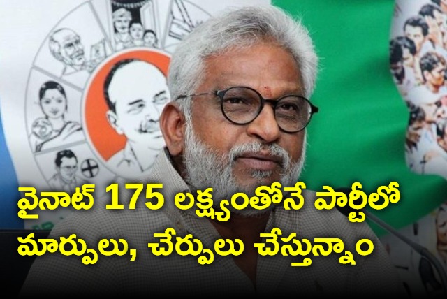 We are changing incharges to win 175 seats says YV Subba Reddy