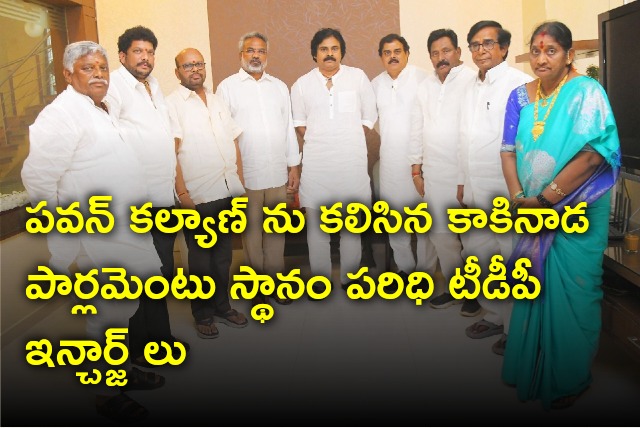 TDP incharges in Kakinada Parliament segment met Pawan Kalyan