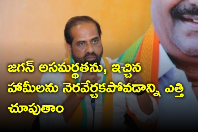 Satya Kumar fires on Jagan