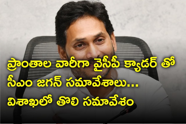 CM Jagan will meet party cadre regional wise 