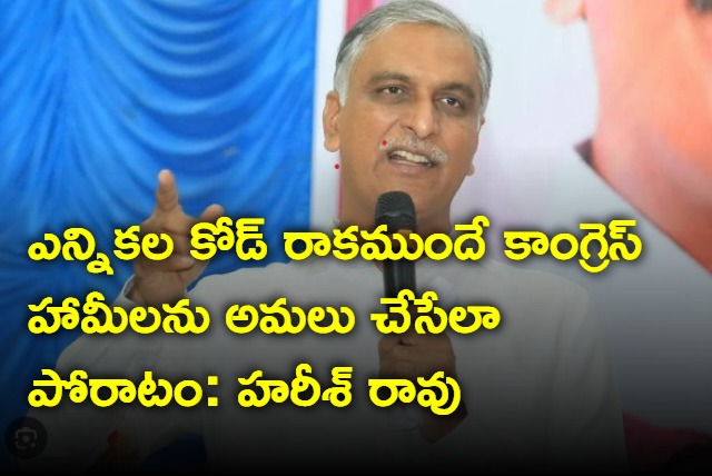 Harish Rao participated in Nalgonda Lok Sabha election review meeting