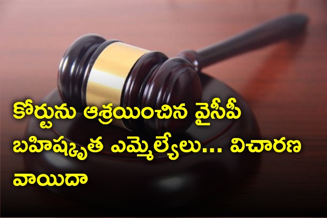 Court adjourns YCP MLAs lunch motion petition