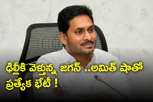 CM Jagan going to Delhi likely to meet Amit Shah