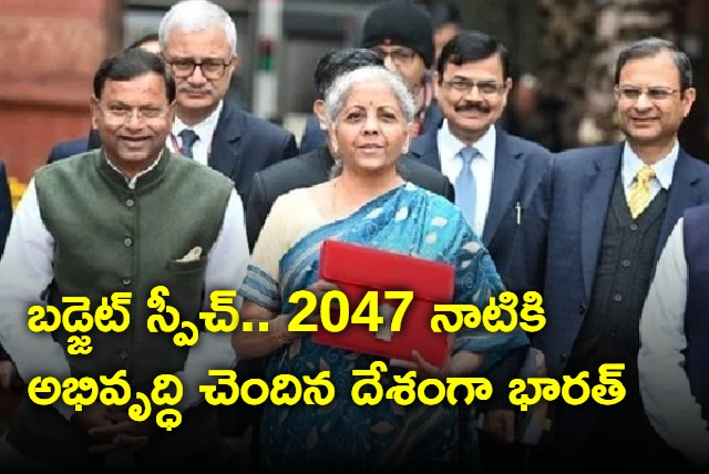 Union Minister Nirmala Sitaraman Budget Speech