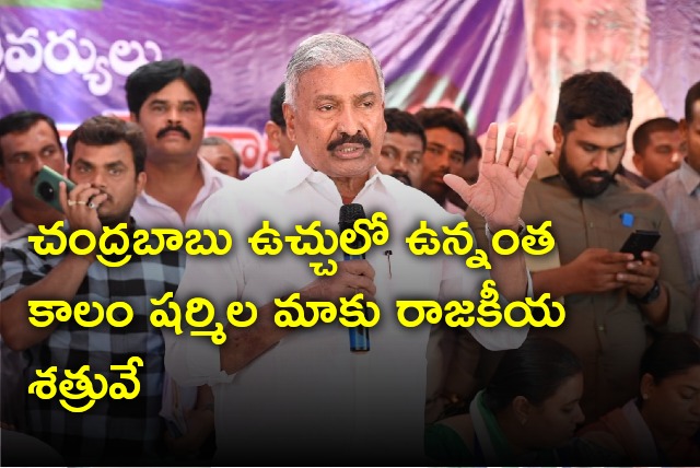 Peddireddy comments on Sharmila issue