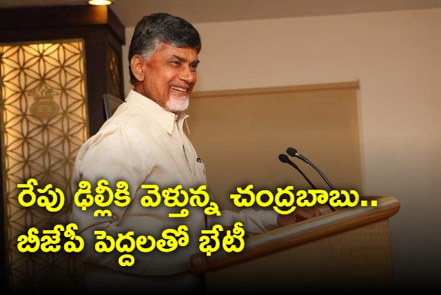 Chandrababu going to Delhi to meet BJP top leaders