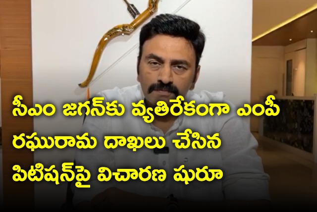 Hearing in the High Court on the petition filed by MP Raghurama Krishna Raju against CM Jagan