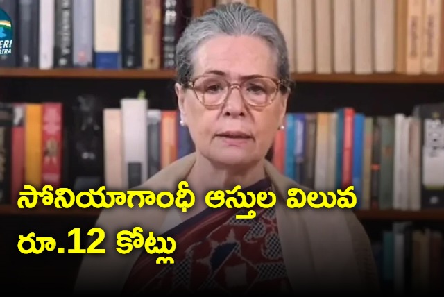 Sonia Gandhi assets total rs 12 crore