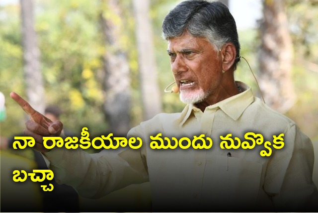 Chandrababu fires on CM YS Jagan