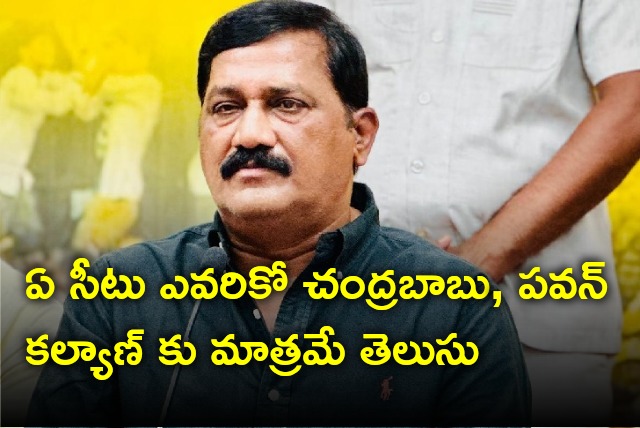 Ganta Srinivasa Rao talks about seat sharing 