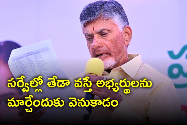 Chandrababu held meeting with TDP candidates