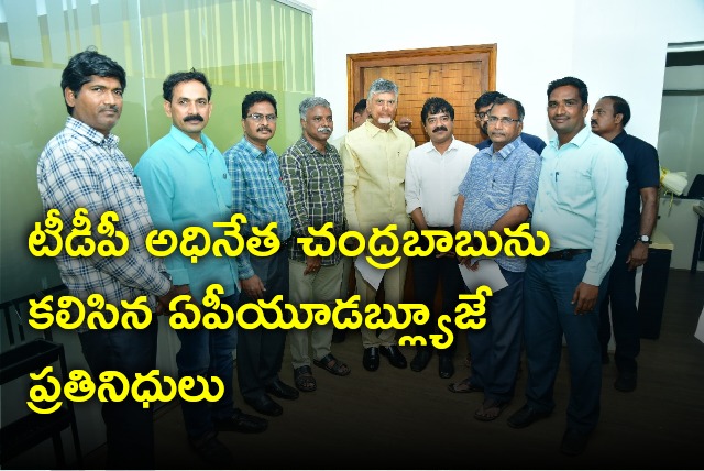 APUWJ representatives met TDP Chief Chandrababu