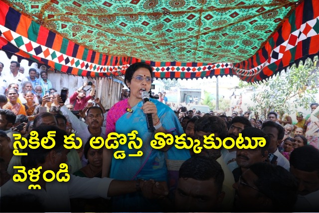 Nara Bhuvaneswari calls upon TDP cadre do not care if anybody come on the way