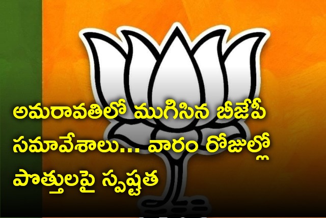 AP BJP meetings concluded 