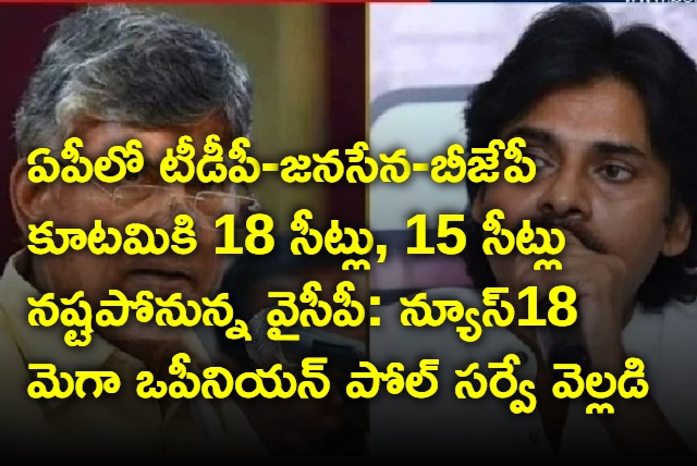 TDP and Janasena alliance may win 18 lok sabha seats in parliament elections