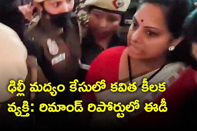 ED remmand report on brs mlc kavitha