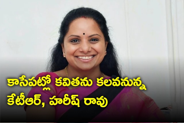 KTR and Harish Rao to meet Kavitha