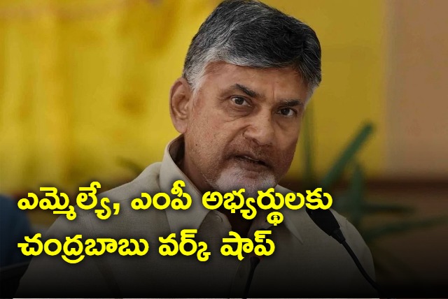 Chandrababu workshop to TDP candidates