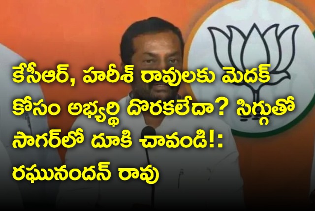 Raghunandan Rao fires at kcr and harish rao