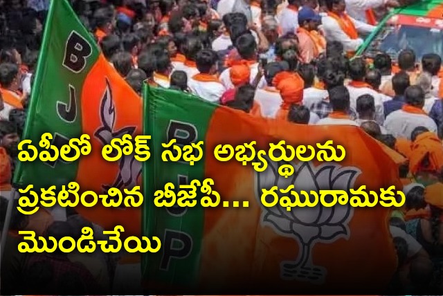 BJP announces Lok Sabha candidates in AP