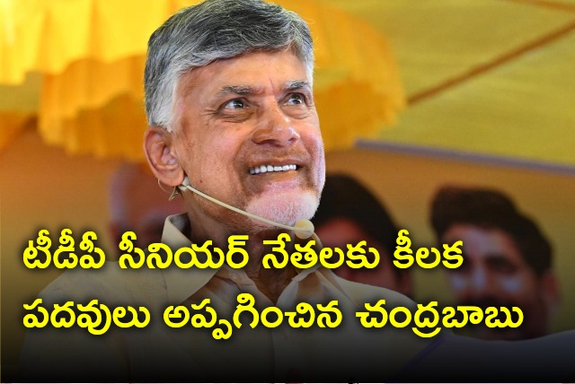 Chandrababu appoints senior leaders in key posts