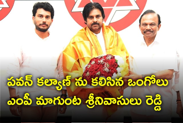 Ongole MP Magunta Sreenivasulu Reddy met Pawan Kalyan 