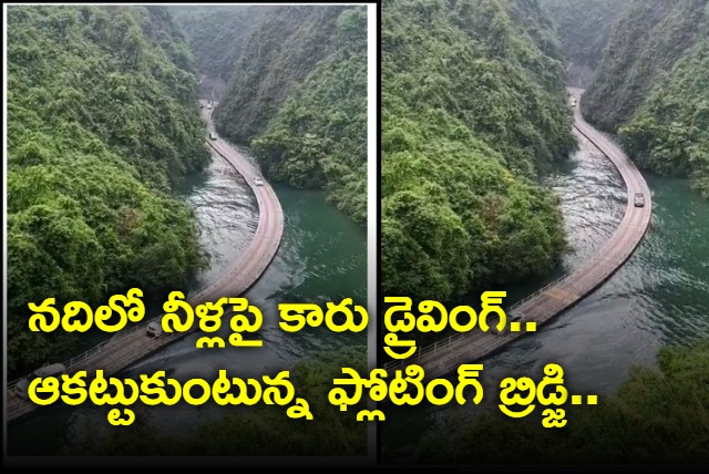 You can Drive a car on water Impressive floating bridge