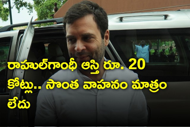 Rahul Gandhi 20 Crore Assets Land Shared With Priyanka 