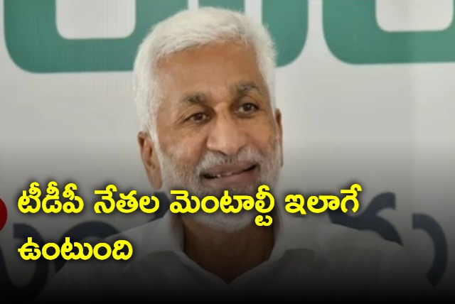 TDP just shows the mentality of TDP Leadership says Vijayasai Reddy