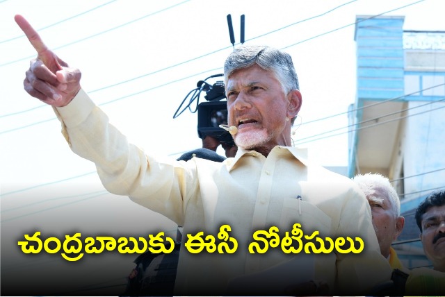 EC issues notice to Chandrababu