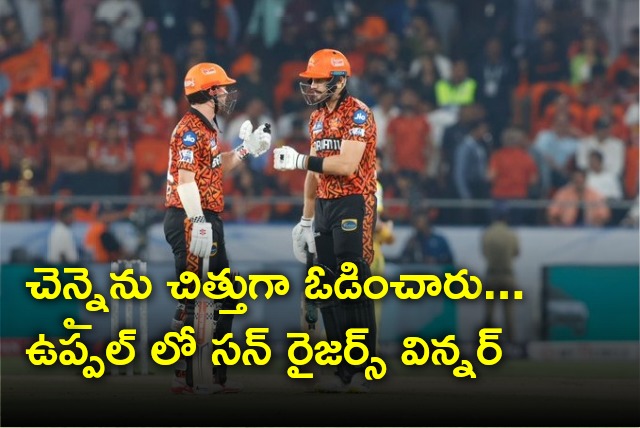 SRH beat CSK by 6 wickets