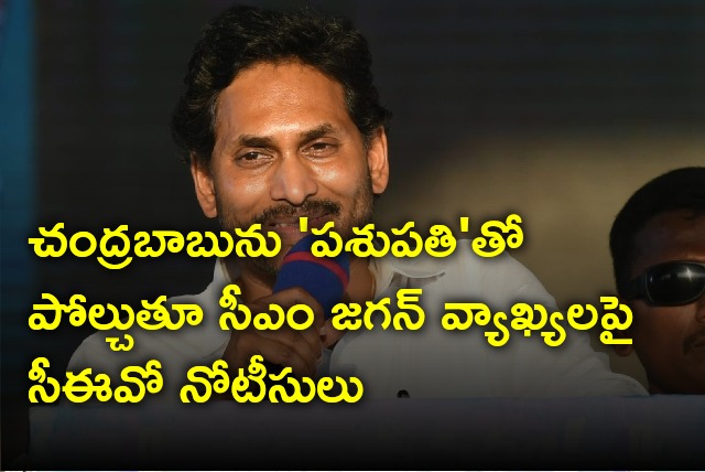 AP CEO issues notice to CM Jagan 