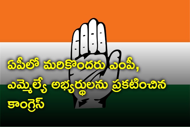 Congress party announced second list for AP 