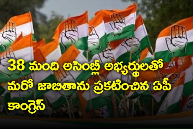 AP Congress candidates list out