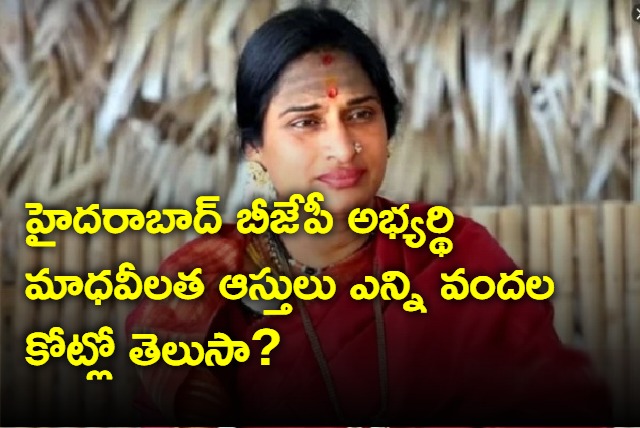 Hyderabad BJP candidate Komplella Madhavi Latha assets