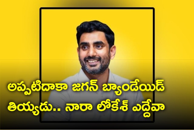 Naralokesh sattire on AP CM Jagan